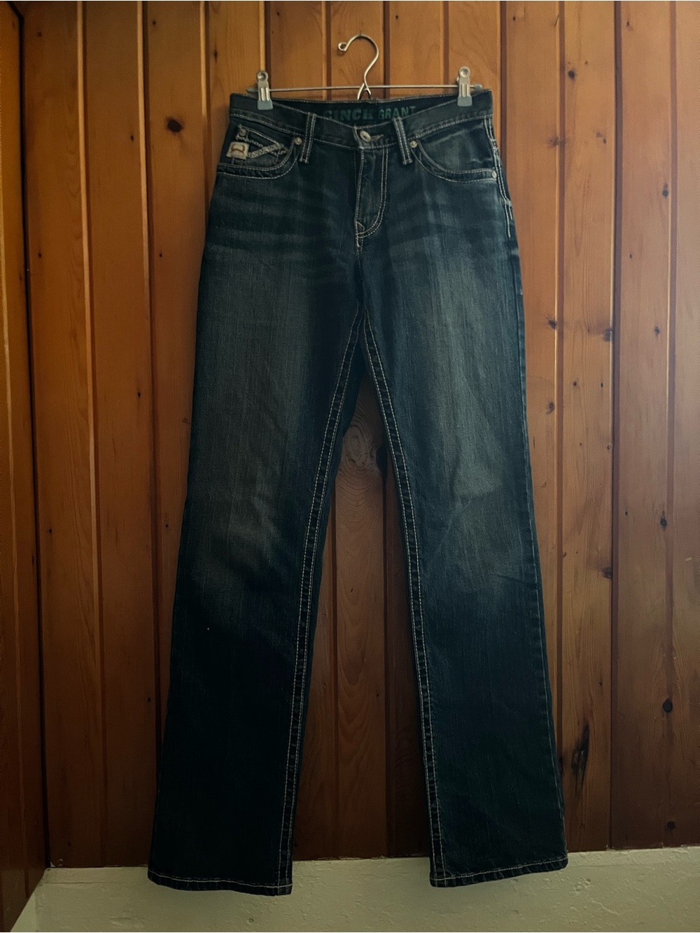 Men’s Cinch Grant Dark Blue Bootcut Jeans